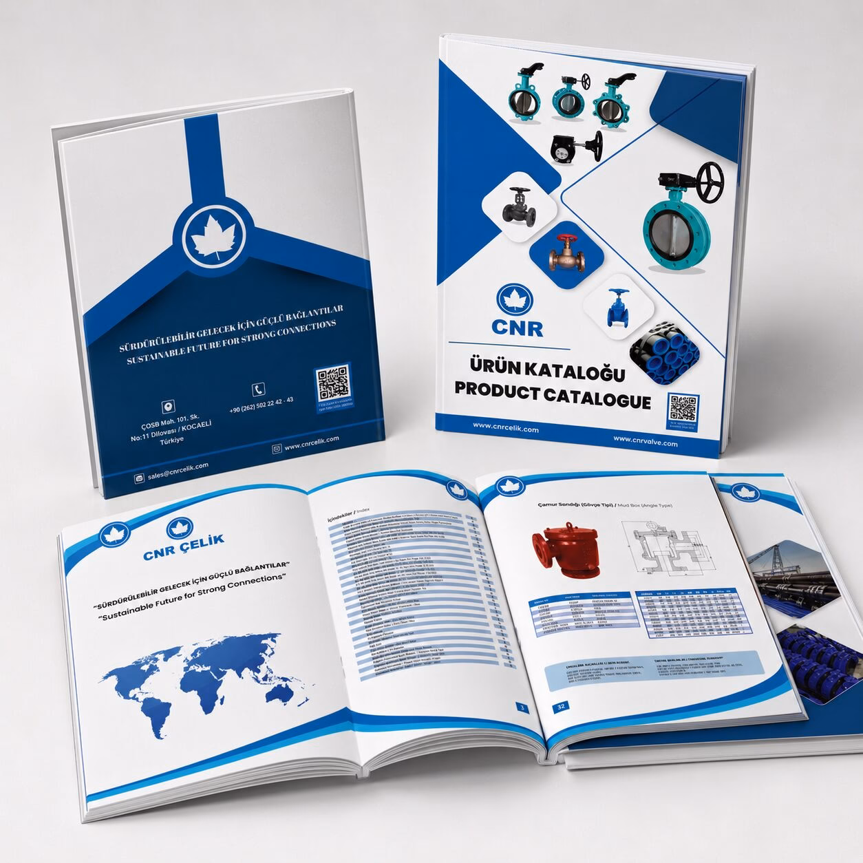 CNR Çelik teknik katalog tasarımı